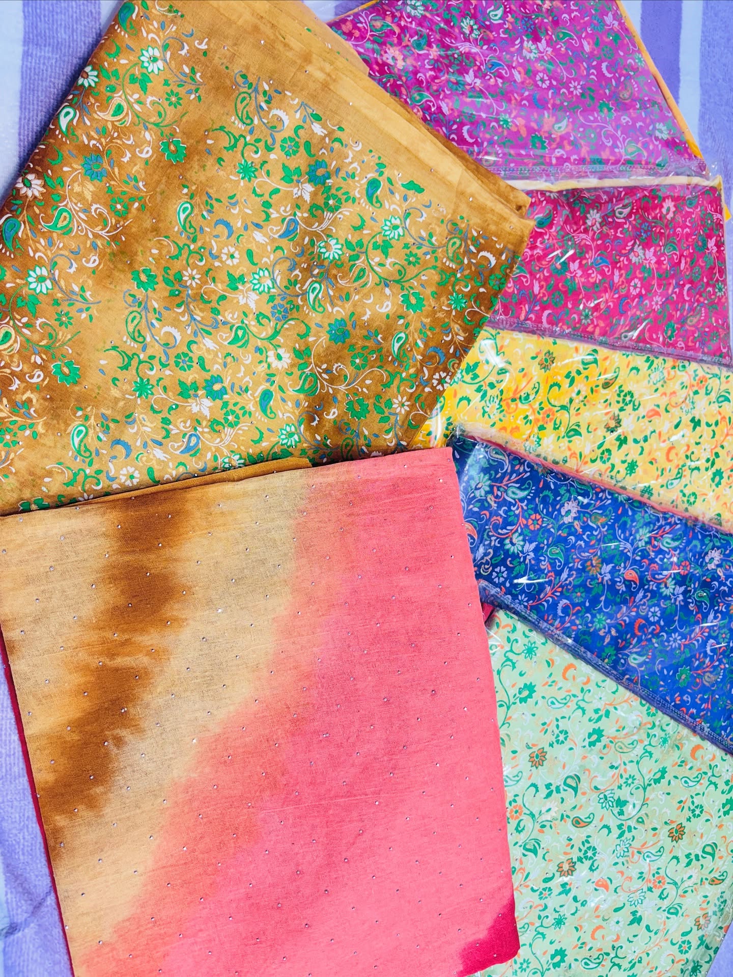 Heritage Edit – Multicolor Traditional Indian Dress Materials at Maa Santoshi Handloom, Barmer